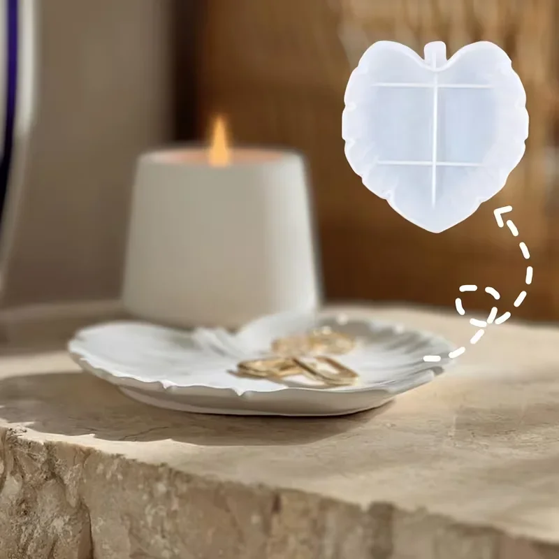 

Силиконовая форма для подставок в виде листьев деревьев, для хранения конфет, для эпоксидной смолы, для рождественских украшений