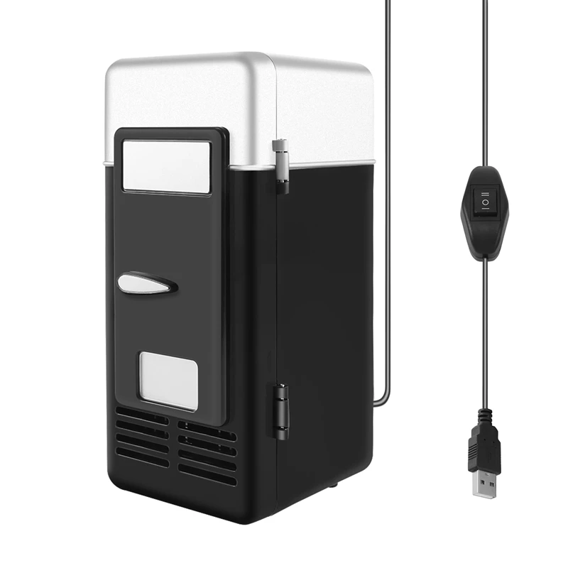 ●Usb Mini Fridge Cold Drop Shpping Freezer Usb Mini Fridge Small Portable Soda Mini Refrigerator For Car Black