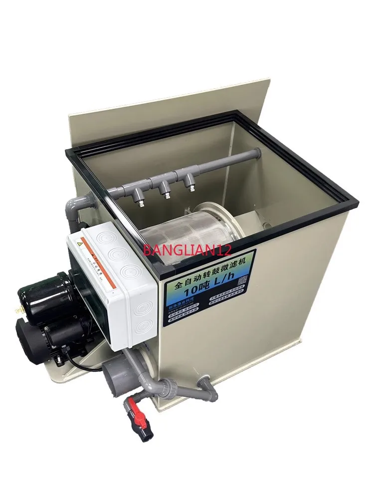 

Автоматический фильтр для пруда с рыбой, микрофильтр с вращающимся барабаном, система очистки циркуляции воды, автоматическое оборудование для обратной промывки