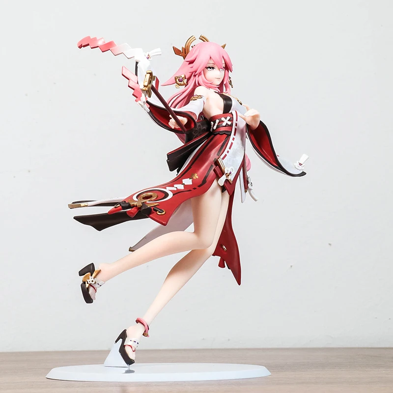 

Game Genshin Impact Yae Miko Anime Character 25cm Model Doll Sexy Girl Pvc Action Doll Decoration Series Children's Adult Toys