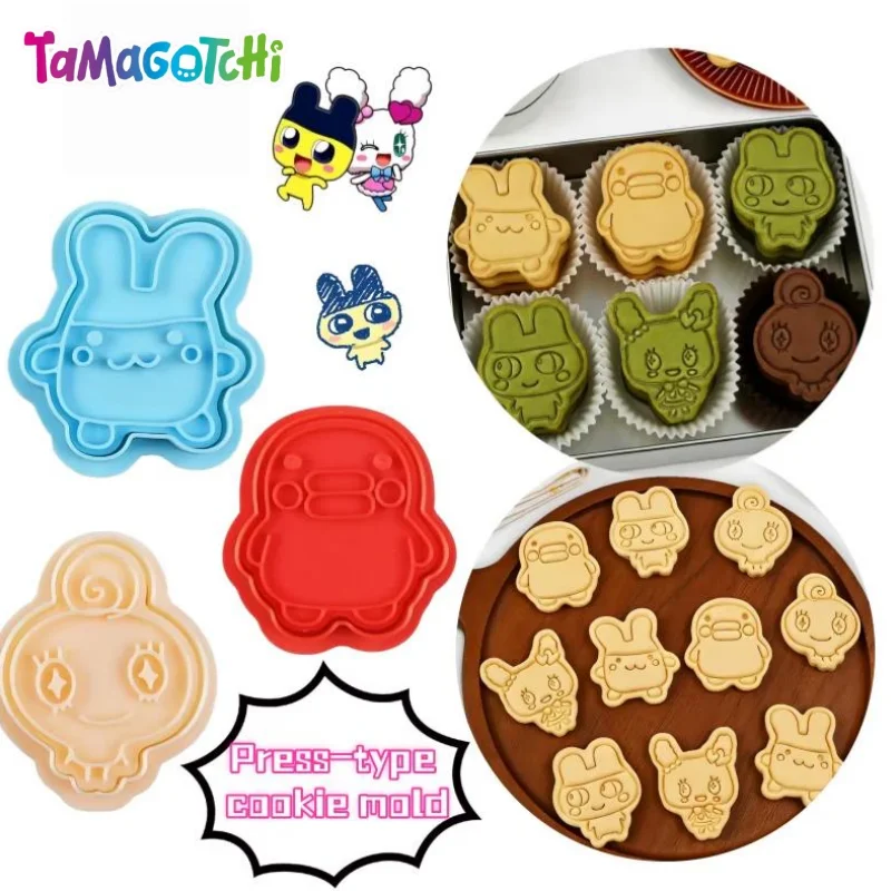 New Tamagotchi Mametchi Kuchipatchi Biscuit Mold Creative Personalized Three-Dimensional Press Household Baking Tools Wholesale