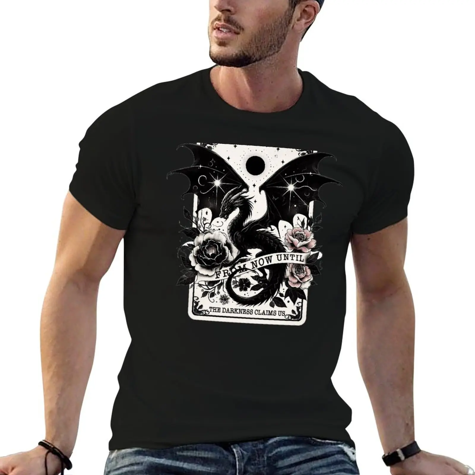 Abraxos From Now Until The Darkness Claims Us T-Shirt Trendy Casual Short Sleeve Shirt