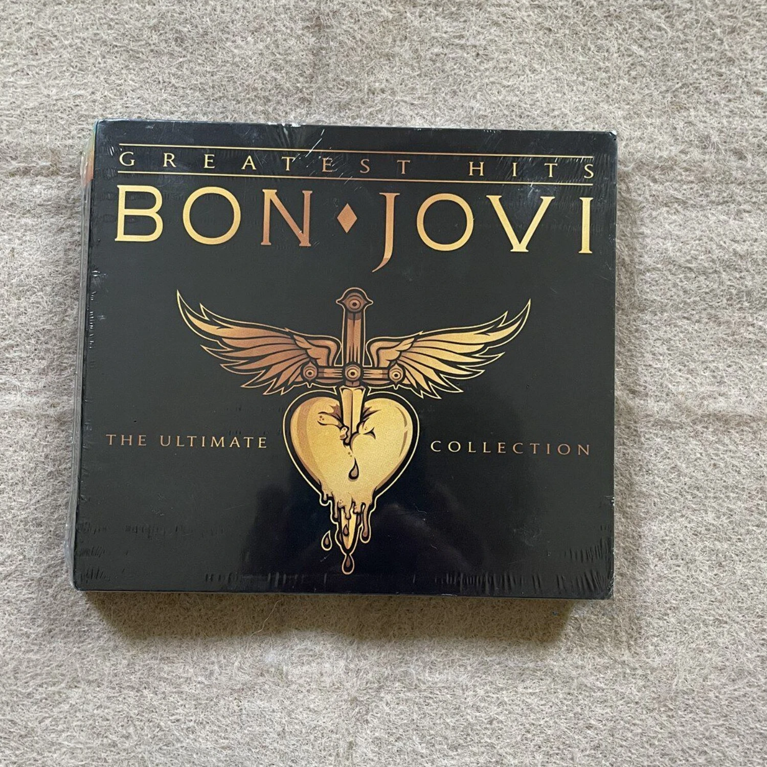

Sealed Bon Jovi Greatest Hits The Ultimate Collection Hard Rock Pop Audio CD Clear Sound Collectible for Fans Home Art Decor