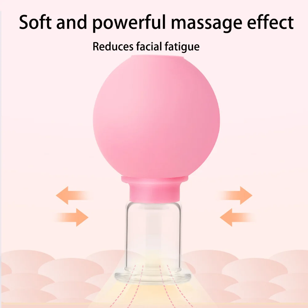 1/4PCS Rubber Massage Body Cups Vacuum Face Cupping Massage Cupping Facial Skin Lifting Body Anti Cellulite