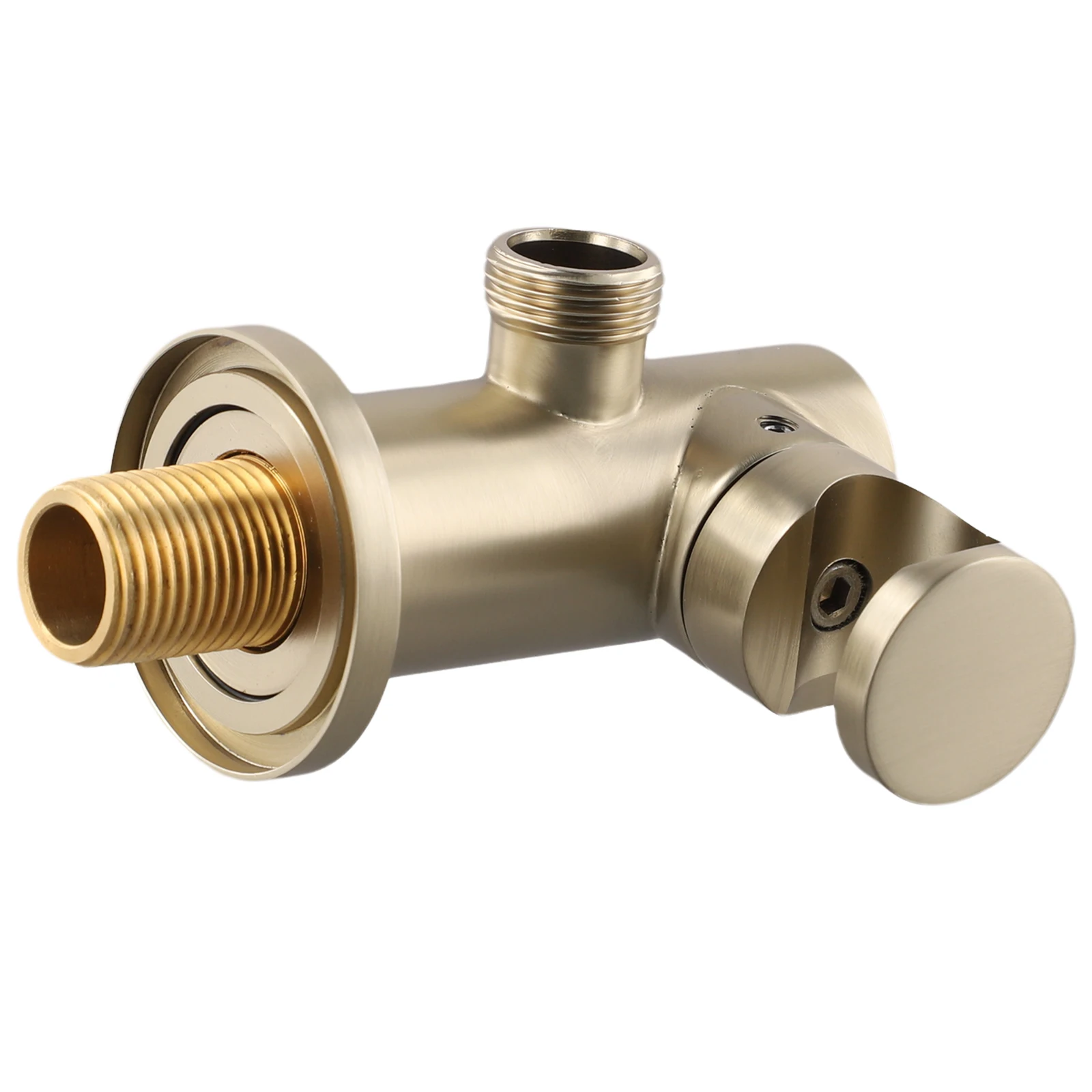 

360-градусный держатель для душа, латунный держатель для насадки для душа, свободно регулируемый угол, Премиум-финиш, защита от ржавчины для дома