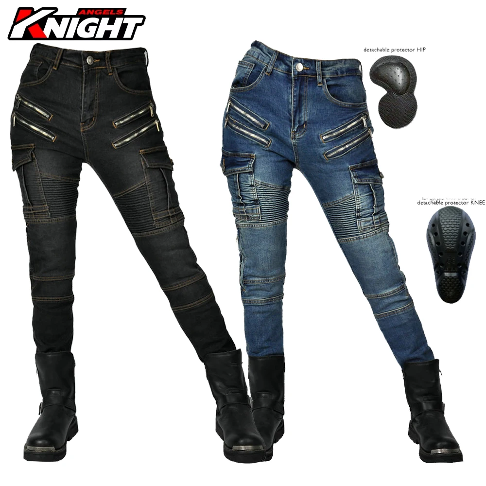 

Women's Motorcycle Riding Pants Motorcycle Pants Racing Anti-drop Pants Adjustable Knee Pads