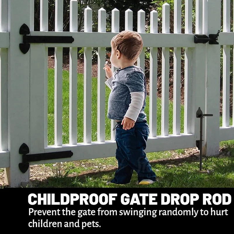 

12-дюймовый сверхмощный тростниковый болт, фурнитура для ворот, заземляющая защелка для дерева, ПВХ, виниловых металлических заборов, ворот, двойных дверей, 2 шт.-SPMI