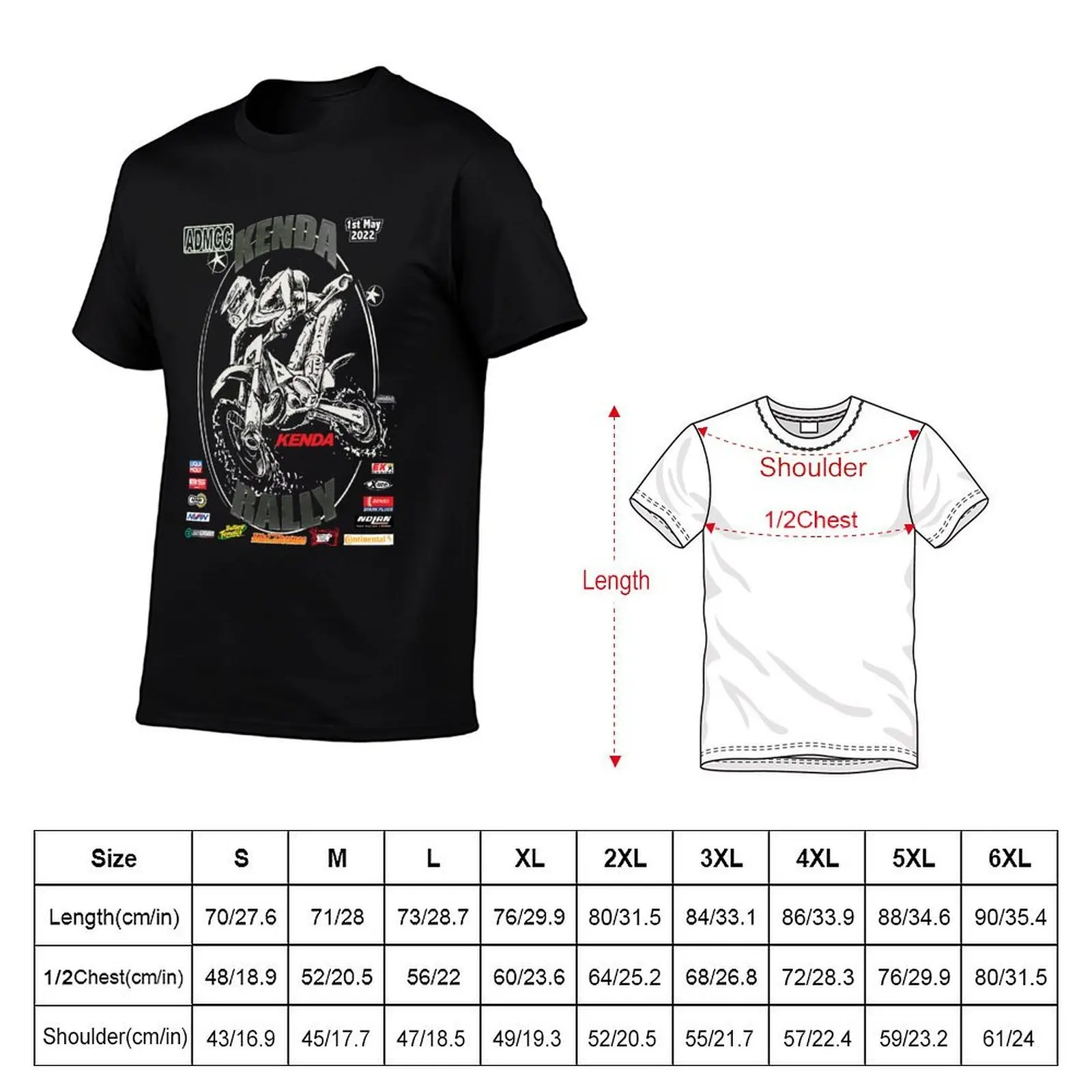2022 Kenda Rally T-Shirt cotton t shirt man t shirts cotton 100% T-Shirt