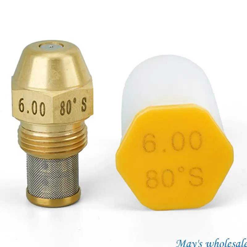 Copper Fuels Burners Nozzle 80 Degree Sprayed Pattern And Integrated Stainless Steel Filter 448A