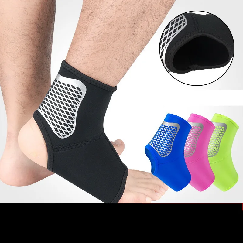 1Pcs Neoprene Ankle Sleeves For Men Women Sport Compression Ankle Support Protector Sock Fixed Joint ,To Relieve Pain Hiking Gym
