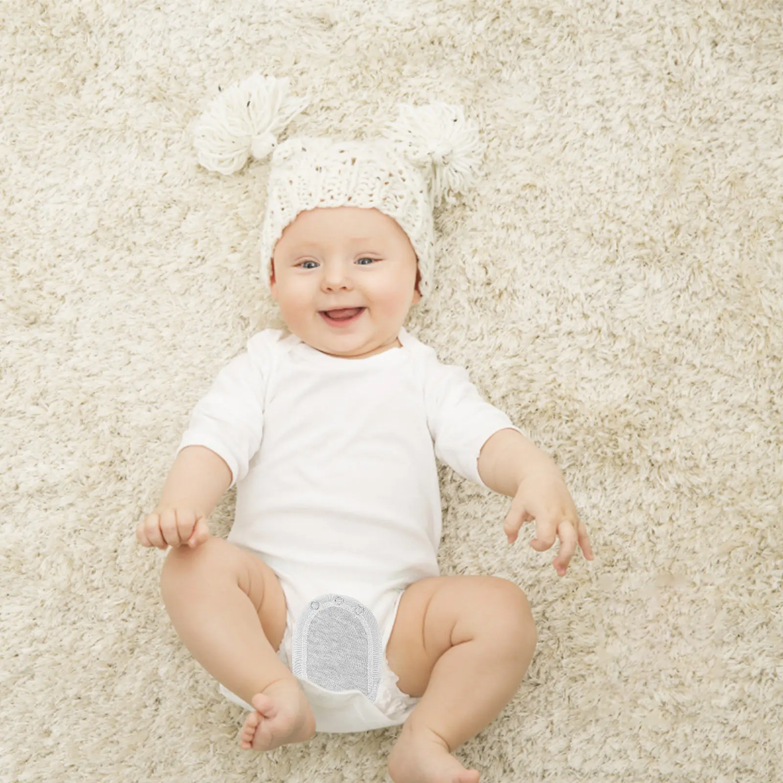 

Breathable Baby Jumpsuit Extender Cotton Pad for Infant Toddler Comfortable Easy Use Clothing Extension for Boys and