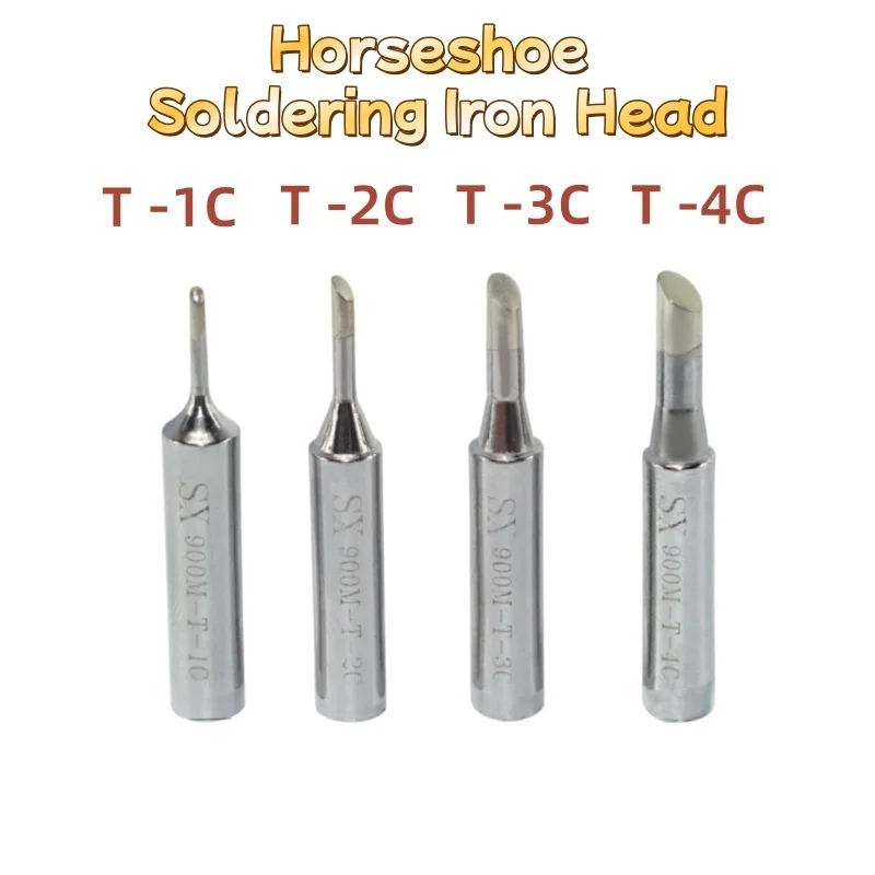 

Soldering Iron Pure Copper 900M-T Soldering Iron Head Set for 936 937 Inside Hot Bare Copper Electric Horseshoe Welding Iron Tip