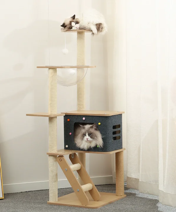 Лидер продаж, большая башня для кошачьего дерева, сизалевое дерево, башня для кошек, мебель, дом для домашних животных для кошек, играющих