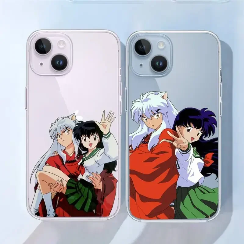 Inuyasha anime manga Phone Case Transparent soft For iphone 11 13 12 14 15 pro max mini plus