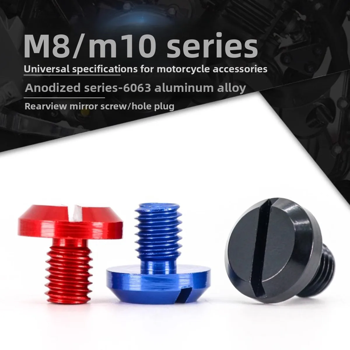 Motorcycle Rearview Mirror Screw Hole Plug  Decorative Screw Cover Modification Reflector Base Nut Plug
