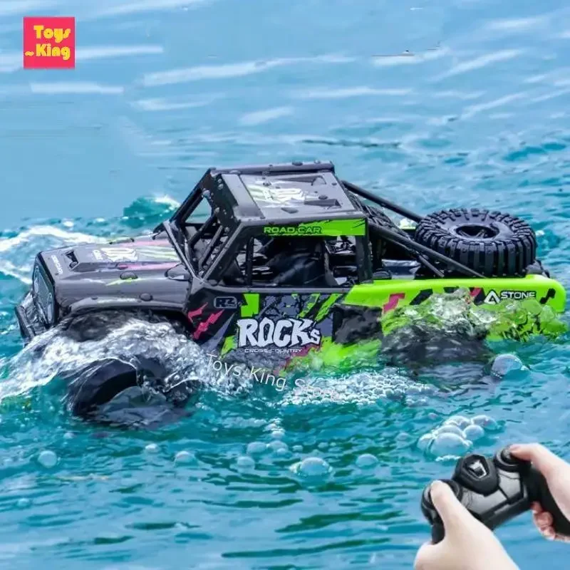 

Q191 RC Amphibious Car Waterproof Dual Remote Control Vehicle Multi Terrain Off-road Climbing 360 Spin Car Kids Toys Boy Gifts