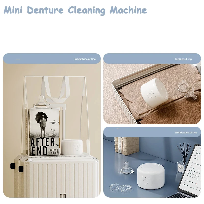 Xiaomi Ultrasonic Cleaning Machine Eyeglass Washing Machine Household Braces Watches Jewelry Three Speed Timing Cleaning Machine