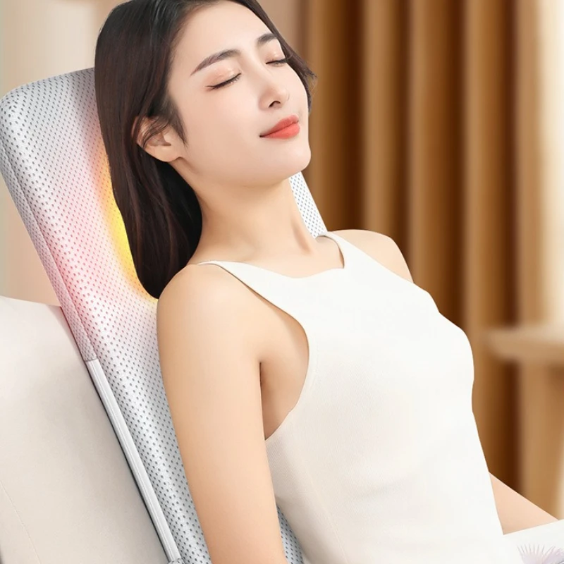 Massage Cushion Full Body Heating Pad Ultra Thin Long Track Massage Mat for Car Home Relaxation Use