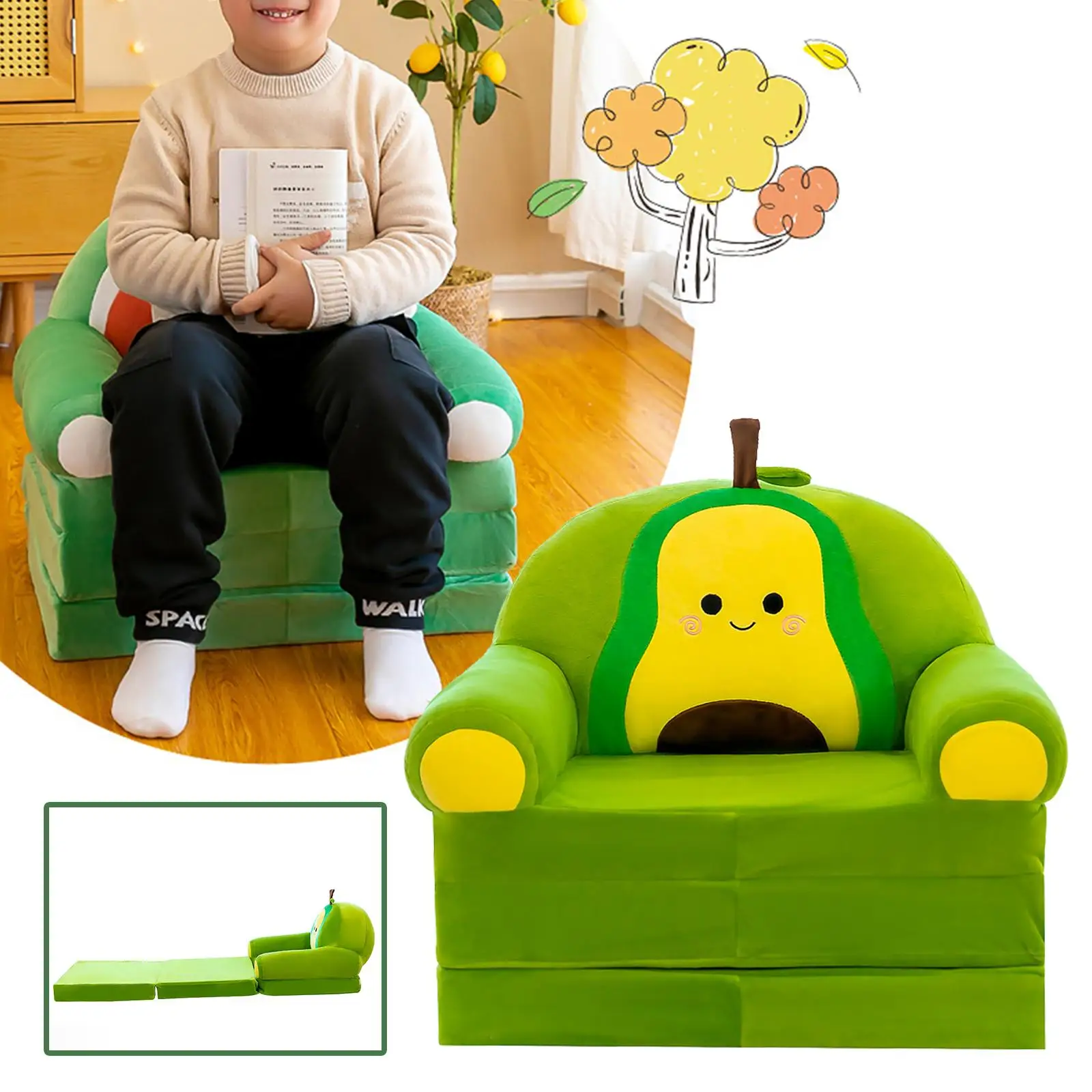 Cartoon Couch Stühle decken Möbels chutz abnehmbar atmungsaktiv faltbar wasch bar