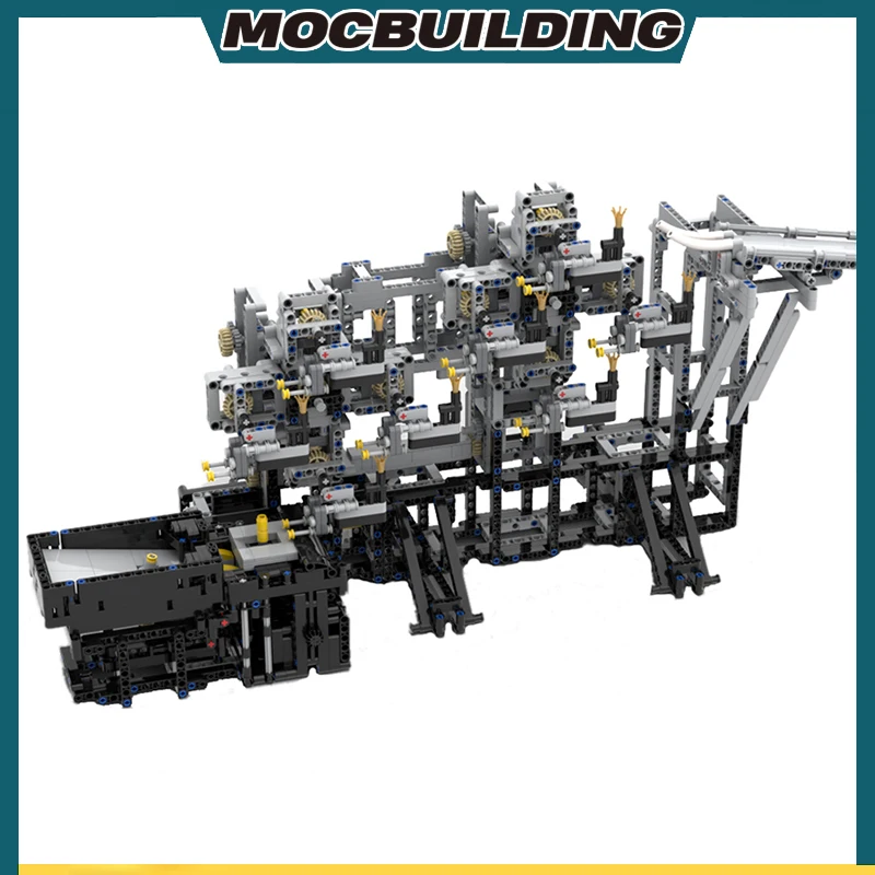 

Строительные блоки MOC, высокотехнологичный комплект, большая машина для скручивания шаров GBC, 11 шт., Обучающие креативные сборные кирпичи «сделай сам», игрушки, подарки, 2370 шт.