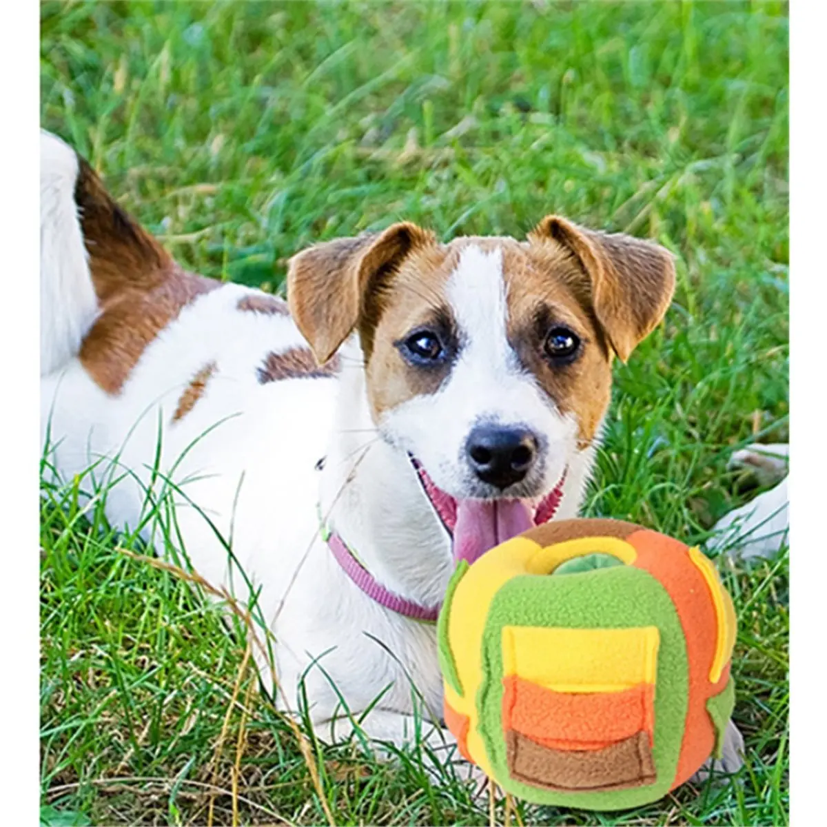 【STABLE QUALITY】Interactive Chew Ball for Dogs, Heavy Duty Puzzle Toy with Hidden Treats & Sound for Aggressive Chewers
