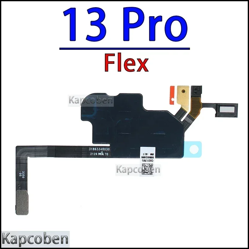 Front Proximity Light Sensor Flex Cable of Top Sound Ear Earpiece Speaker for IPhone 13 14 15 Mini Pro Max Plus + (Only Flex)