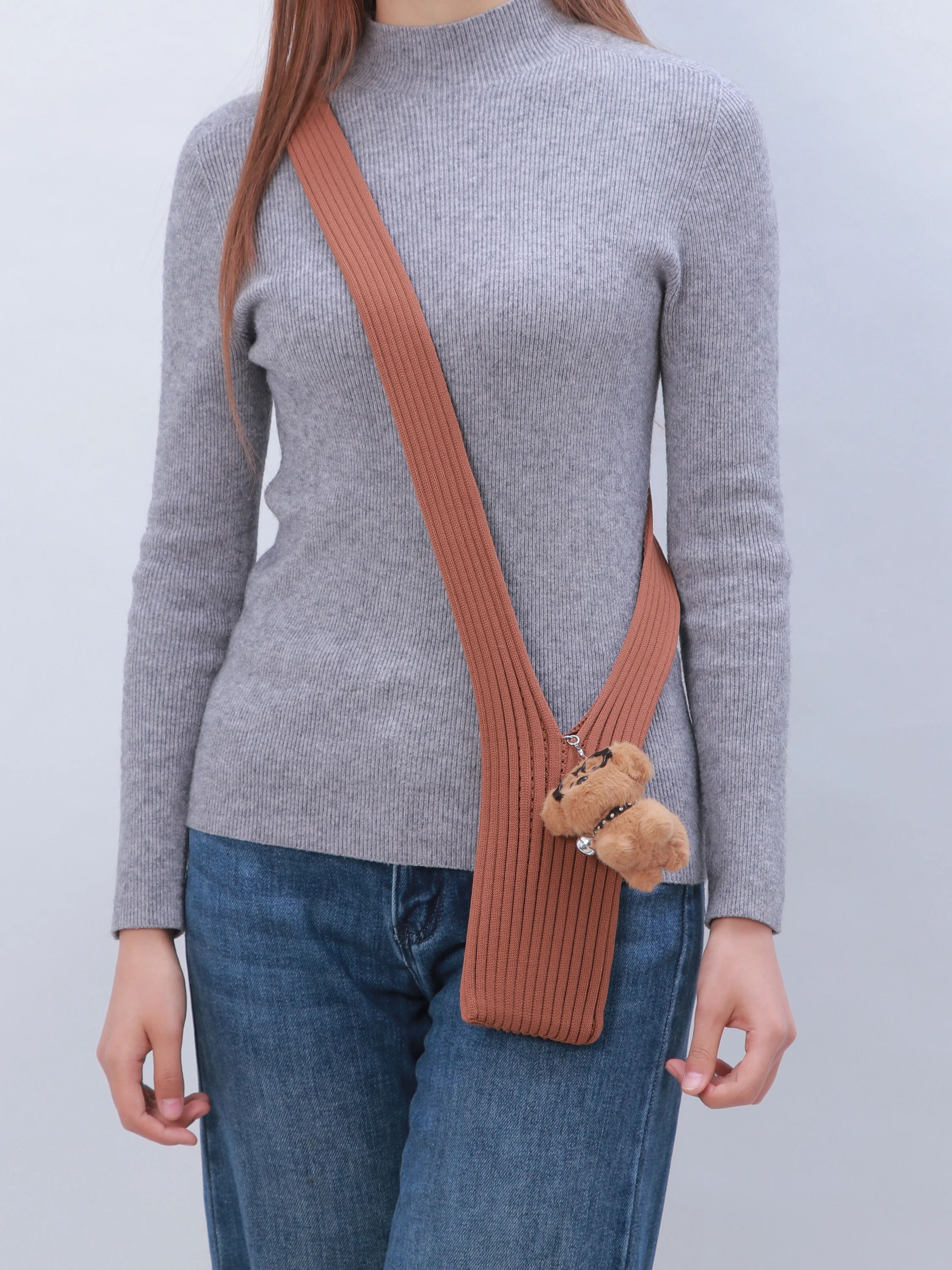  Design Knitted Bag  Personalized Single oulder Mobile Phone Accory  Autumn Winter New Sle Faionable