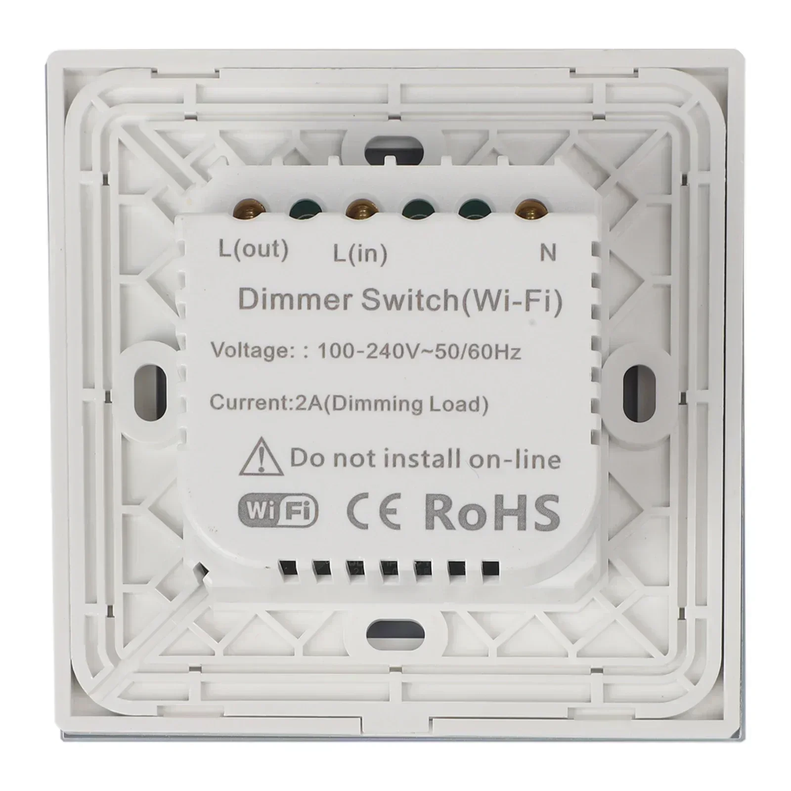 Ambient Lighting 86*86MM Dimmer Switch Brightness Adjustment Contemporary Style Dustproof Design For Smart Home