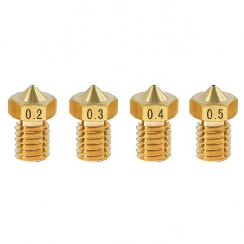 

3D Printer Accessories E3D Brass Nozzle E3DV5V6 Nozzle M6 Thread 1.75/3.0