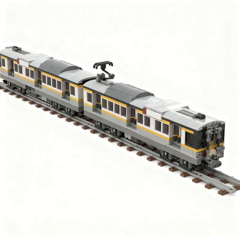 1120pcs MOC City Trains Japanese Commuter Train Model Building Festival Gift Toys Blocks Architecture DIY Creative Idea