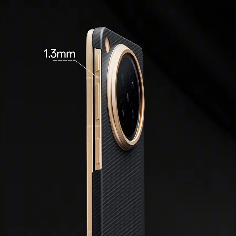 OPPO Find N6용 오리지널 카본 파이버 케이스, OPPO FIND N6용 케블라 백 커버 케이스