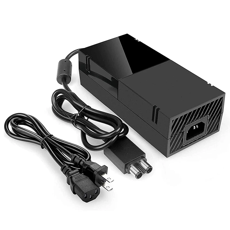 RISE-For Xbox One Power Supply Brick with Power Cord,Power Supply AC Adapter Replacement US Plug