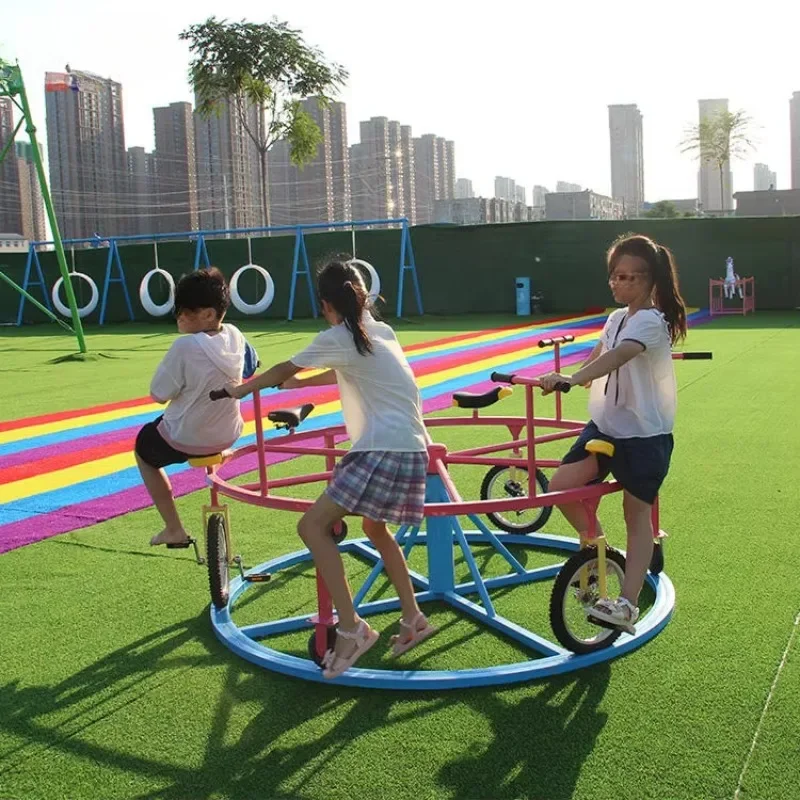 Design Of Unpowered Amusement Park Multi Person Rotating Bicycles In Place Rotating Bicycles