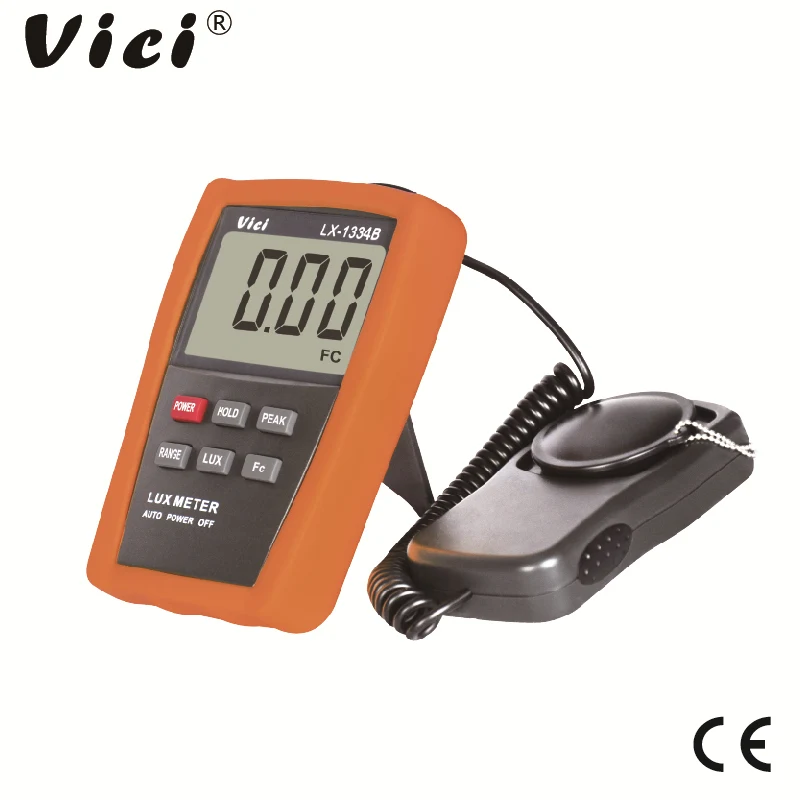 VICI Digital Lux Meter 0.1~200000 LCD Light Tester Record Flexible Photo Diode Filter Lens Sensor FC Illuminometer Data Hold