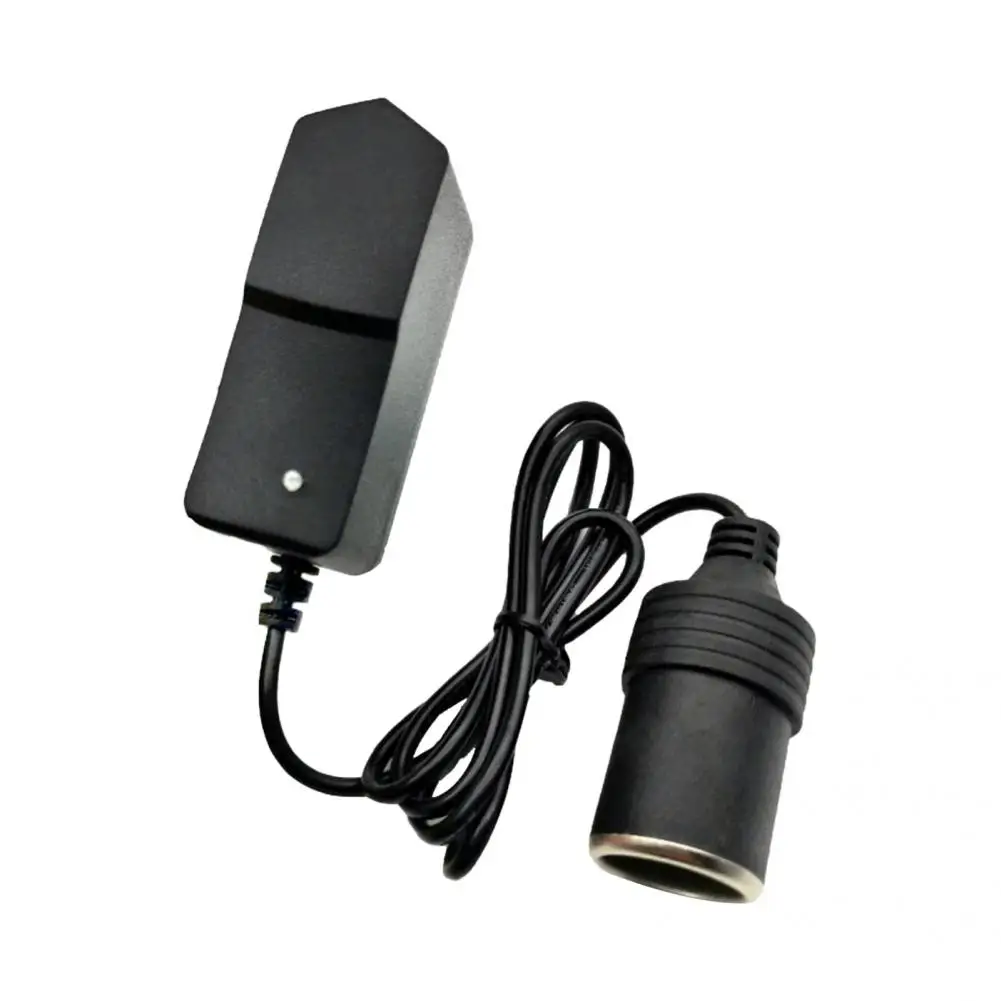 Lightweight Socket Adapter ABS Environmental Protection Durable 220V to 12V 1A Cigarette Power Converter