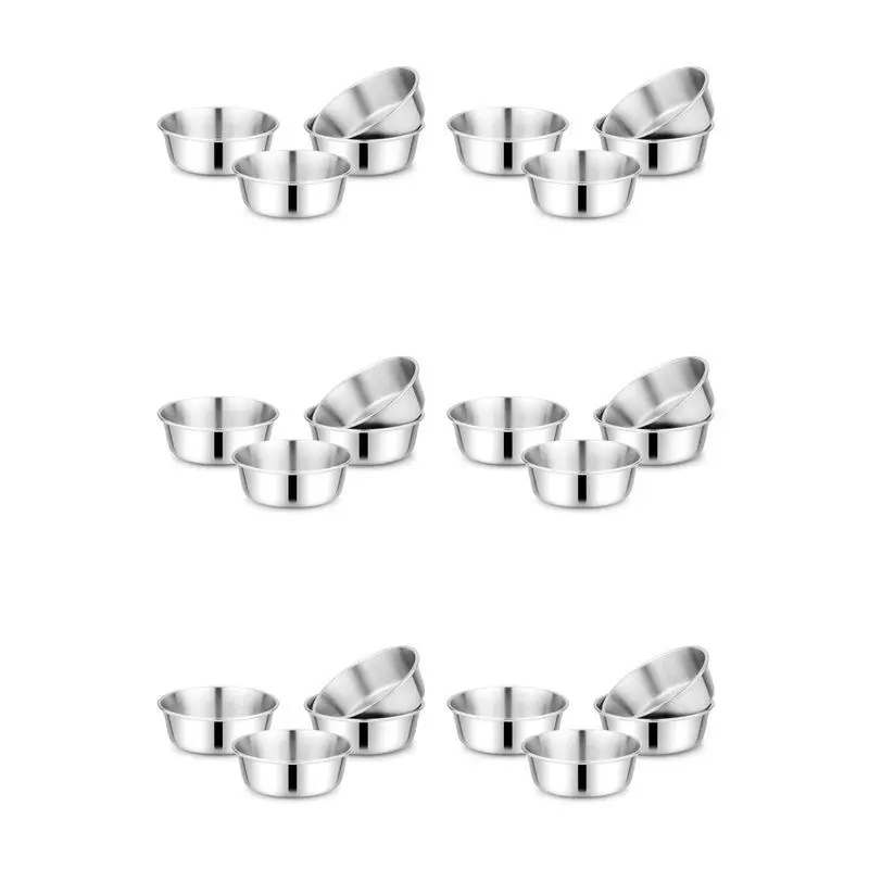 

Набор детских мисок из нержавеющей стали AS60, 304 18/8, 10 унций, можно мыть в посудомоечной машине, 24 штуки