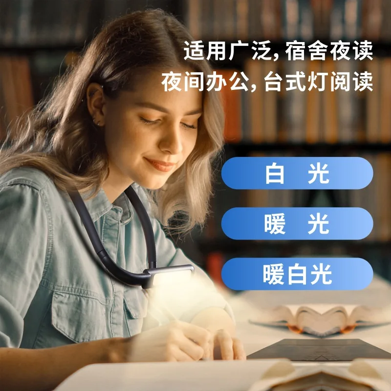 Hangende Nek Leeslamp, Oogbescherming, Bureaulamp Leren, Studentenbureau Lezen, Warm Licht Schrijven, Kleine Nachtlamp