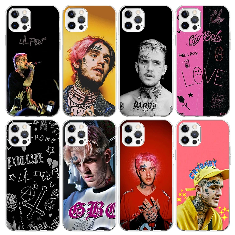 Lil Peep Singer Phone Case for Apple iPhone 16 15 14 Plus 13 12 Mini 11 Pro Max X XR XS 7 + 7G 8G SE 2020 Soft Cover