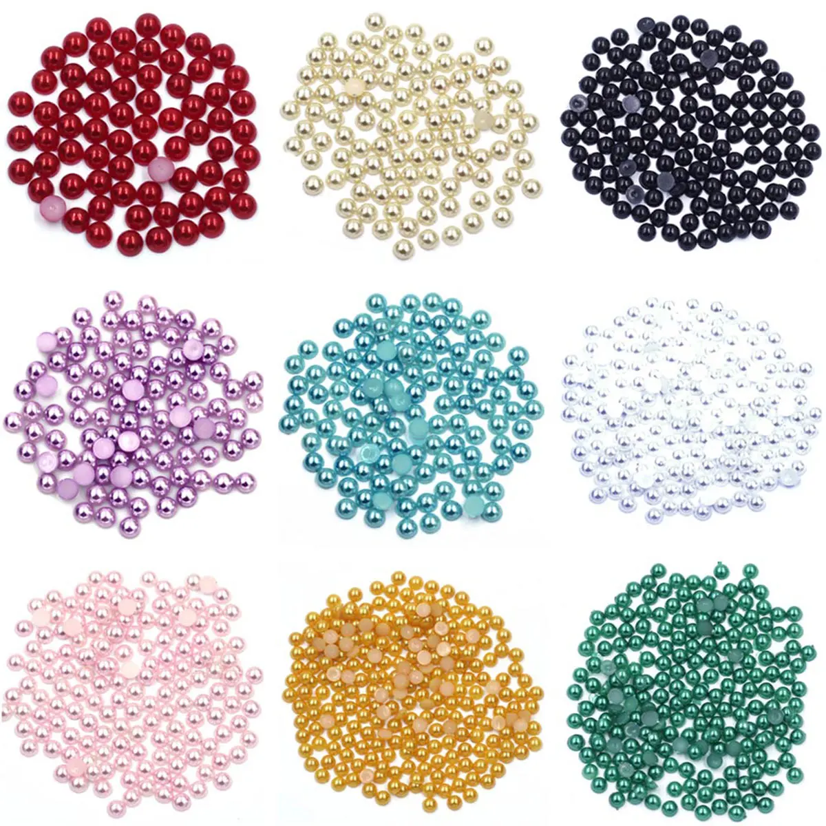 

Multicolor Round Cameos Cabochon 2/3/4/5mm Flat Back Rhinestones Nail Art Decoration DIY Jewelry Crafts Apperal Accessories