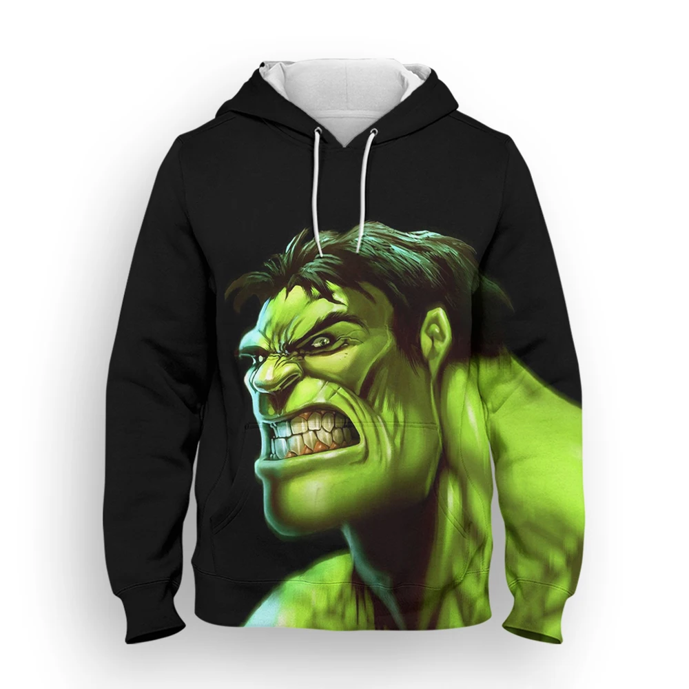 Miniso Hoodies Hulk Cartoon Anime 3D Printed Streetwear Men Women Fashion Oversized Sweatshirts Hoodie Kids Pullovers