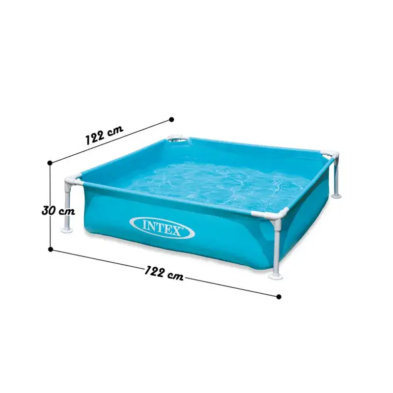 Support rectangulaire gonflable pour enfants, piscine en acier, piscine à balles en PVC pour bébé, bassin de poissons de mer, ensemble de piscine pour enfants
