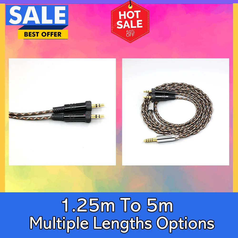 

TypeX 25AWG Litz Shielding 7n OCC Earphone Cable For MDR-Z1R MDR-Z7 Sony MDR-Z7M2 With Screw To Fix Headphone LN008885