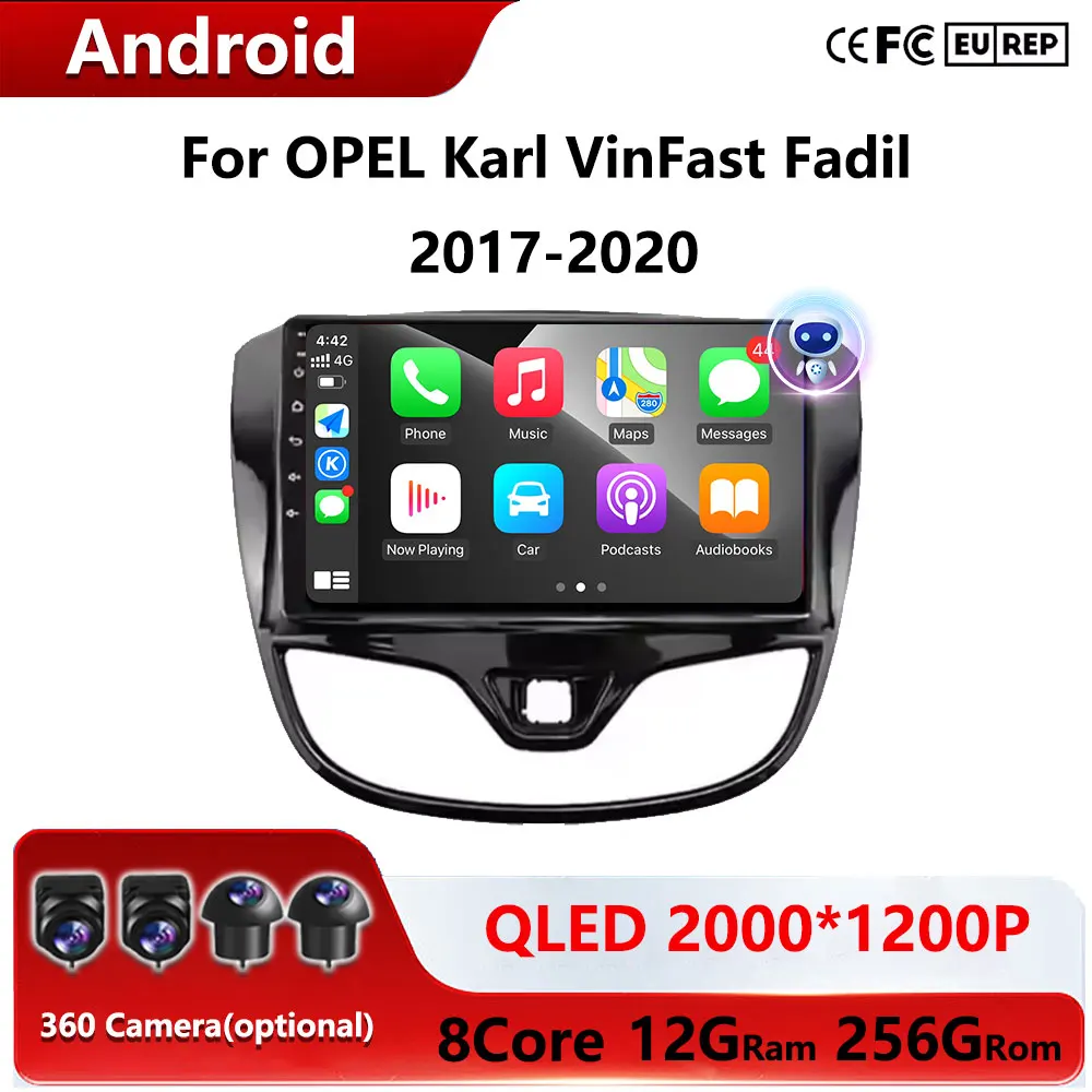 

Автомагнитола для OPEL Karl VinFast Fadil 2017-2020 с Carplay, GPS-навигацией, стереосистемой Android 16, поддержкой 4G, экраном, Bluetooth и Wi-Fi
