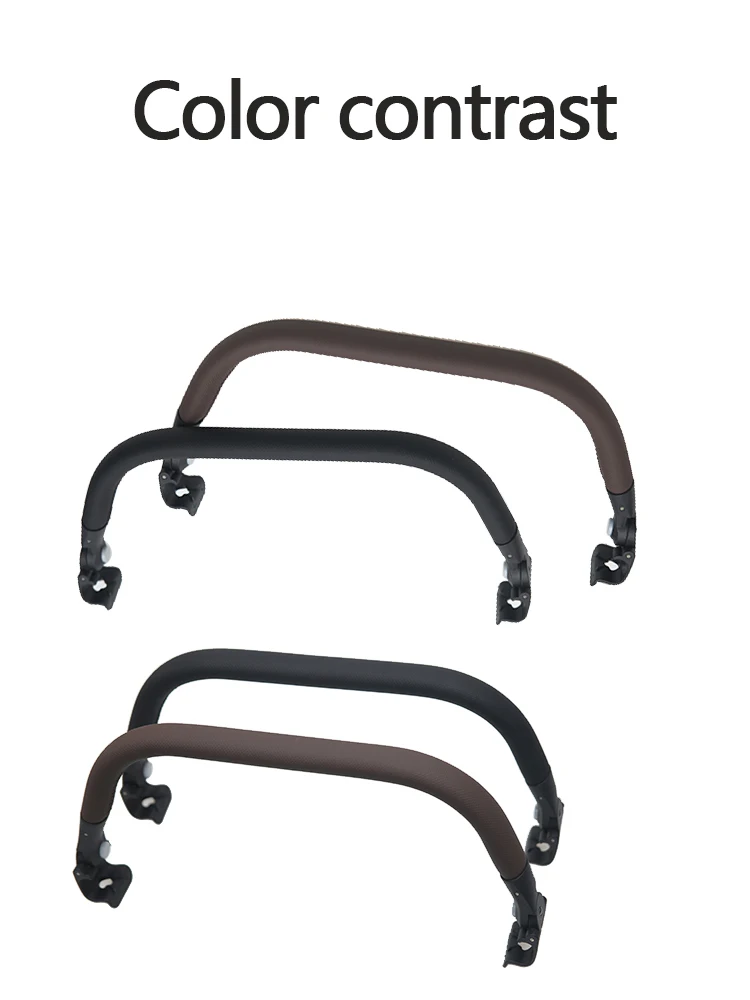 Kinderwagen-Stoßfängerleiste Passend für Joolz AER/AER+ PU-Leder Wasserdicht Verstellbare Stabile Armlehne Kinderwagen-Zubehör – Detail 3