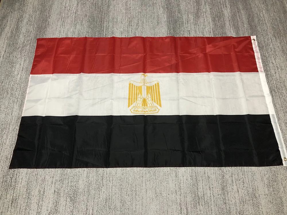 Egypt national  flag 150x90cm 3x5fts High Quality Polyester hanging banner Egypt Flag for home decoration