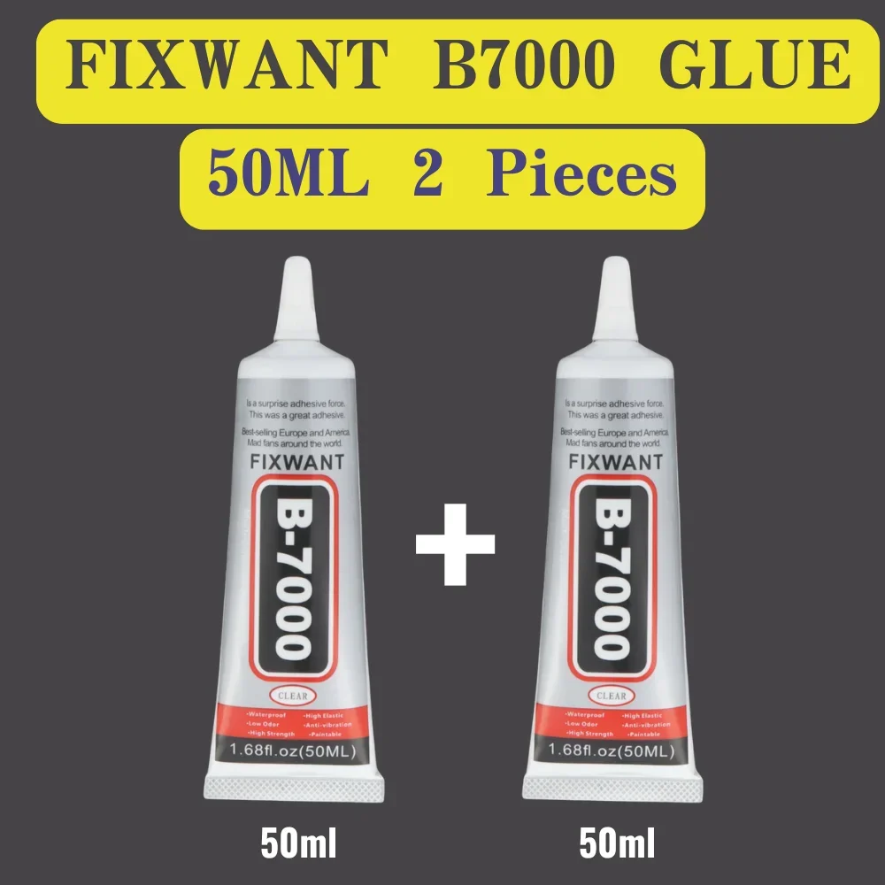 Heldere B-7000 & zwarte T-7000 lijm 15 ml/50 ml/110 ml, sieraden ambacht, waterdichte sneldrogende harslijm telefoonscherm reparatielijm