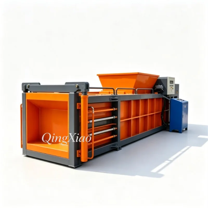 FOB Corrosion Resistant Internal Compression Chamber Fully Automatic Horizontal Baler Process Chemical Plastic Scrap Customize