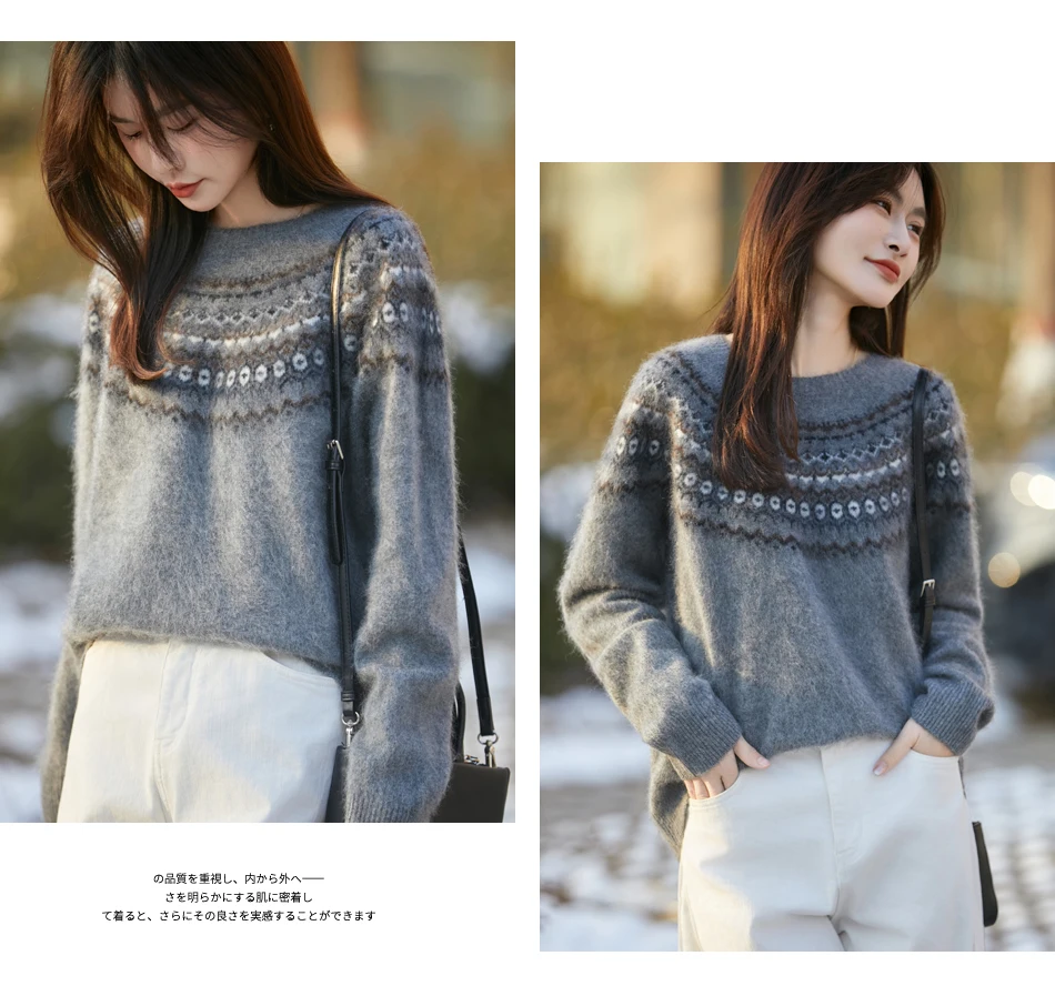 

2026 женский свитер из 100% мериносовой шерсти, флисовые пуловеры с круглым вырезом, осень-зима, топ из овечьей шерсти, кашемировый трикотаж, одежда