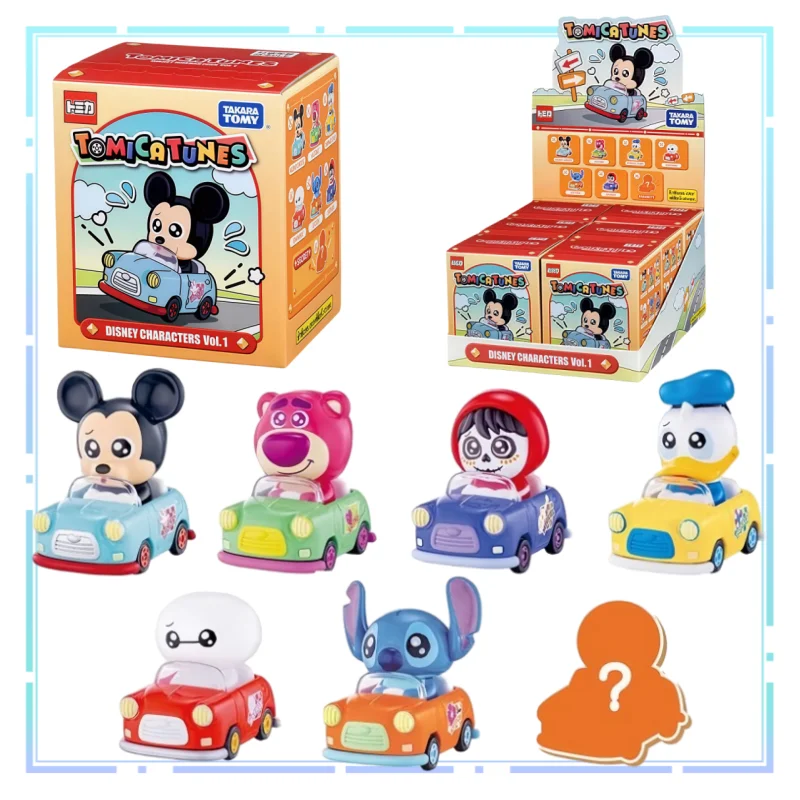 

TOMY Alloy Trolley Disney Co-branded Car TOMICA TUNES Mystery Box Dolls Decorative Item Toy Collection Car Boys Festival Gifts
