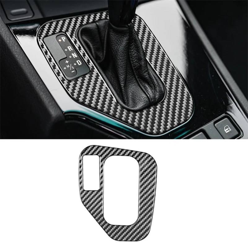 For BMW 5 Series E39 1998-2003 LHD Soft Carbon Fiber Center Console Gear Shift Panel Cover Trim Interior Spare Parts